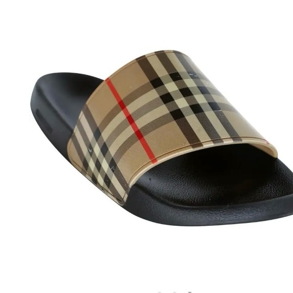 New Burberry Men's Furley Vintage Check Slide Sandals  No Box - Picture 10 of 12